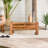 Rectangular Glass Outdoor Coffee Table , 36 " W 20 " D