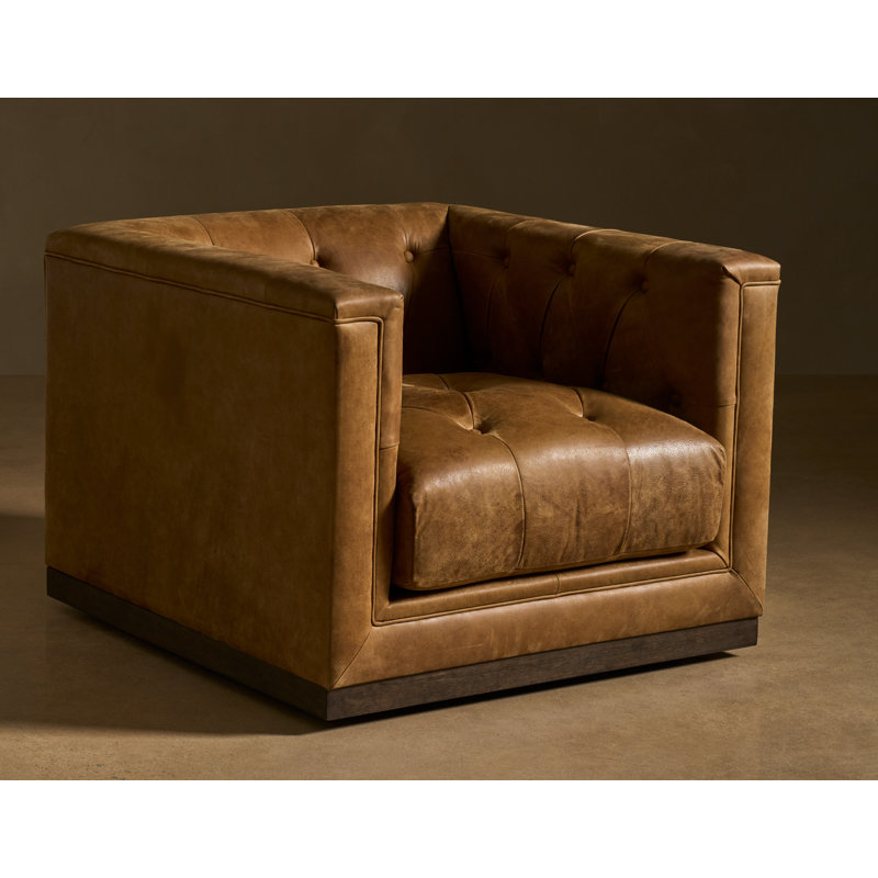Chaise pivotante Quinn, Brun