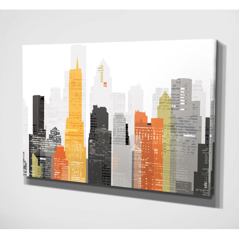 « element city » par katrina craven, impression sur toile tendue, H 30 po x l 40 po x P 1,5 po
