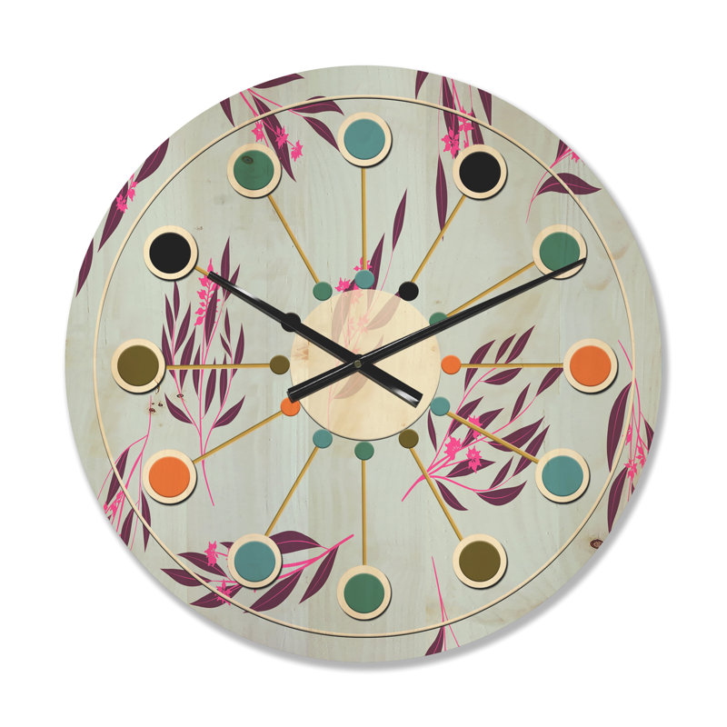 Horloge murale Eucalyptus Bright, Petit