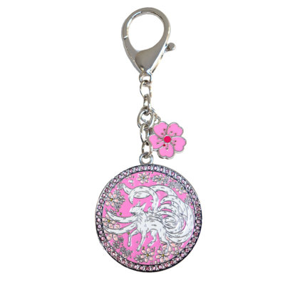 Porte-clés amulette renard à queue