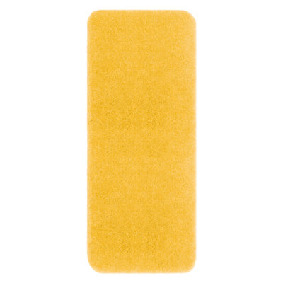 Galena Solid Polyester Machine Washable Non Slip Bath Rug