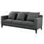 Confortable gris anthracite avec pieds en bois - cadre en contreplaqué pour un environnement stable et relaxant-523279359