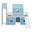 Lit mezzanine simple avec tente et tour rose Slide-183253562