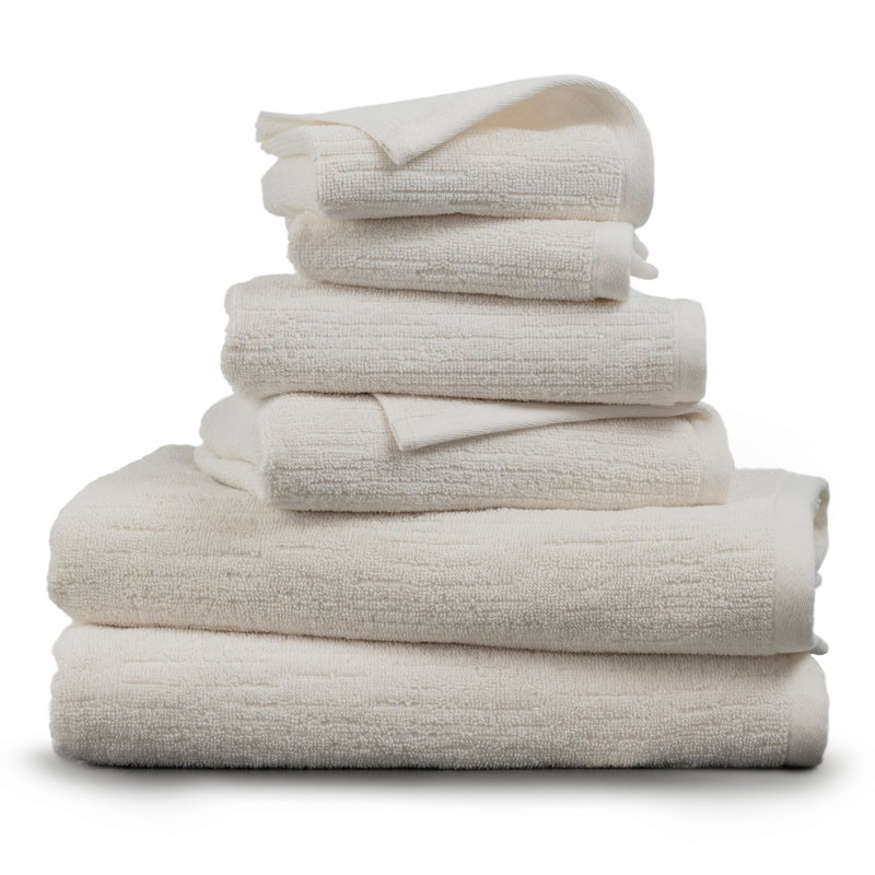 Indigo Road by Egypt Sherrod Denbrook Jacquard Texture Bath Towel Set, Off White