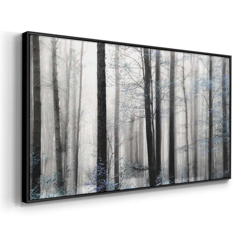 Waiting for Spring- Framed Gallery Wrapped Canvas -Ready to Hang, Black, 21" H x 41" W