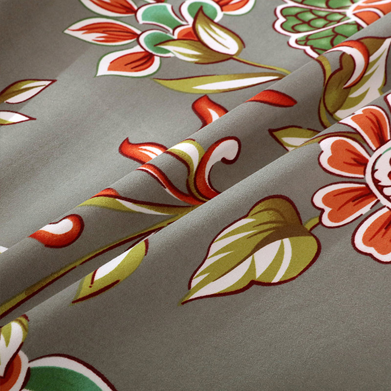 Housse pour canapé à coussins carrés/rectangulaires, Mélange de polyester à motif de bouquets de fleu, 35"-55"