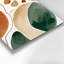 Abstrait aquarelle 85, art mural en métal brun-972207270