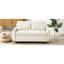 Lit 2 places beige avec structure stable et abri de salon escamotable