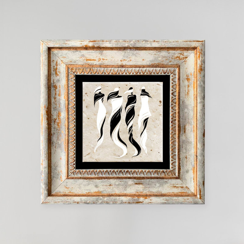 Peinture décorative encadrée