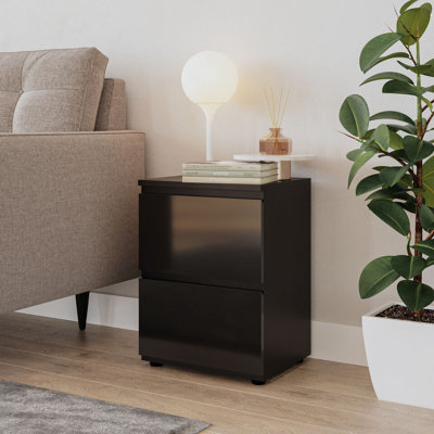 Otella 36cm W Metal Bedside Table