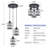 3 Light Farmhouse Pendant Light Adjustable Ceiling Hanging Lighting Fixture With K9 Crystals-1772316823