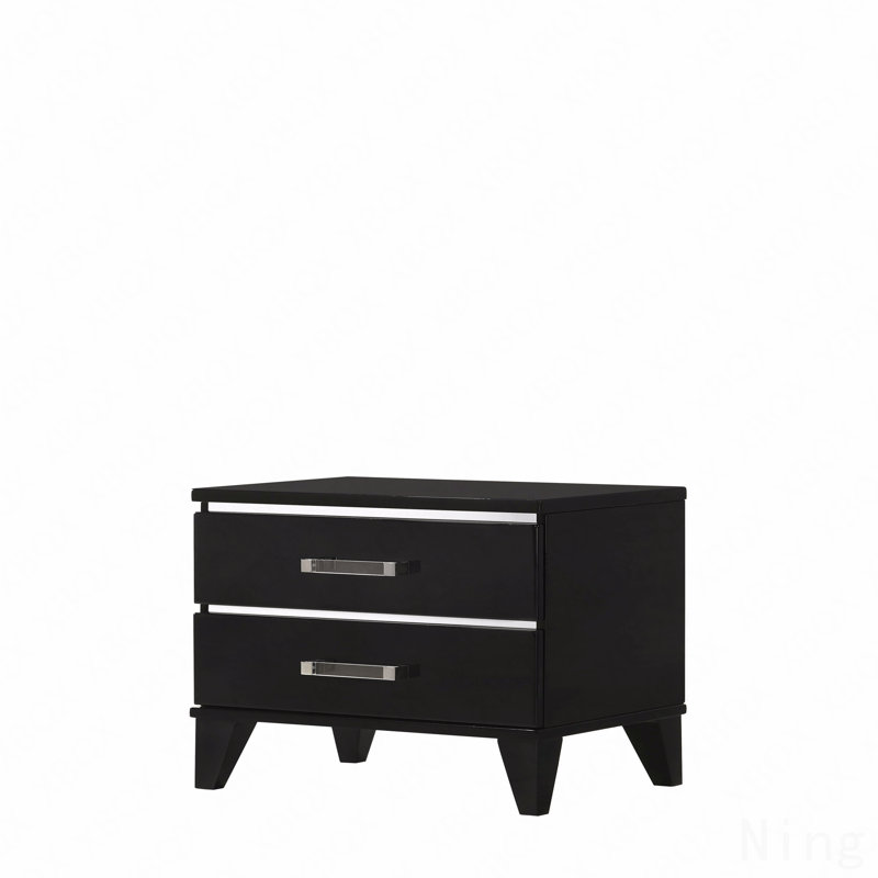 Table de chevet noire