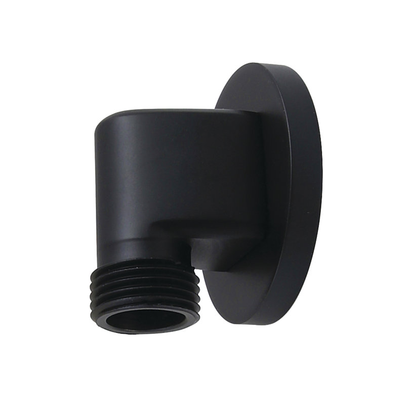 Kingston Brass Shower Scape Wall Mount Supply Elbow, Matte Black