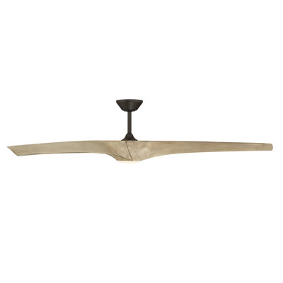 Zephyr 3 - Blade Outdoor/Indoor Smart Ceiling Fan with 2700K-3000K-4000K-5000K Selectable LED Light Kit and Remote Control Included, Works With Alexa and iOS or Android App
