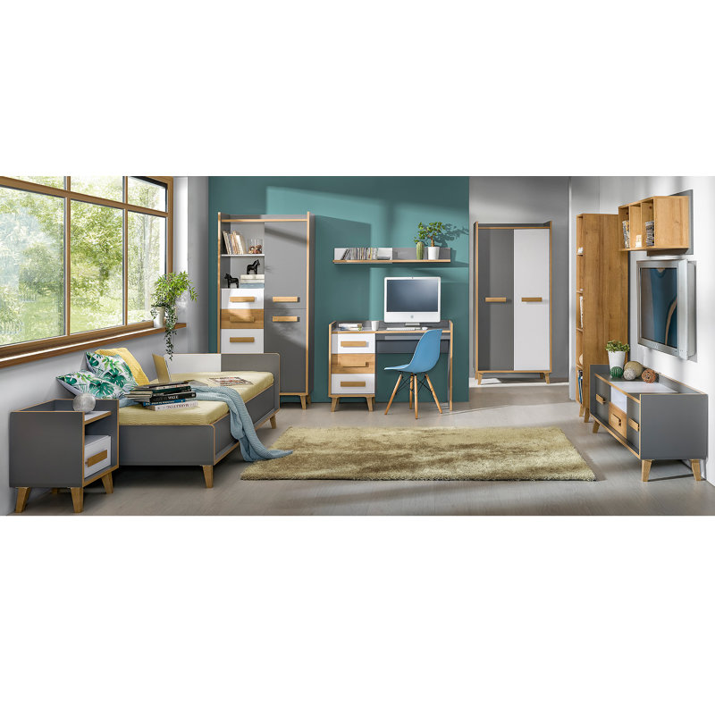 Spector Solid Wood Base Computer Desk