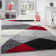 Averi Shaggy Grey/Red/Black Rug