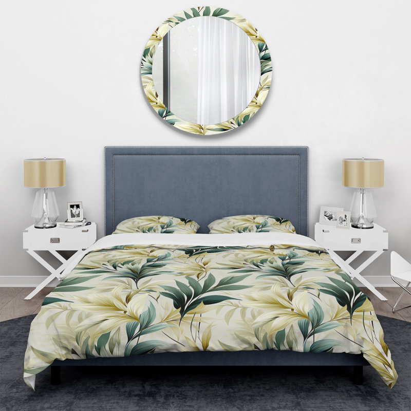 Literie Serene Ferns, Housse de couette pour très grand lit et 2 très