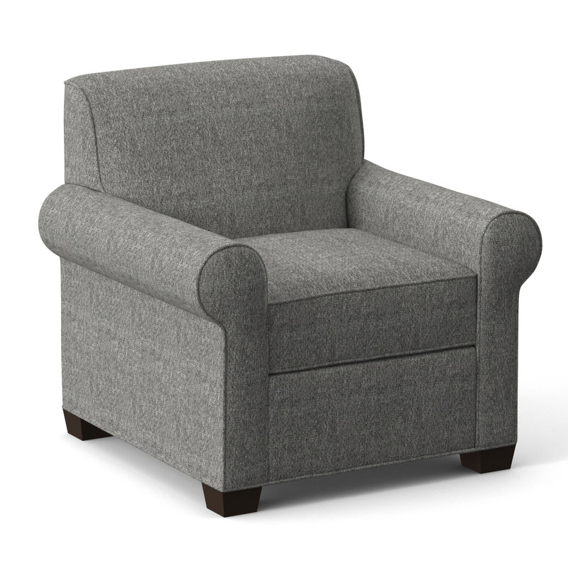 Finn Upholstered Armchair, Cafelle, Connelly Dove