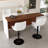 Swivel Bar Stools With Adjustable Height (35.03-43.7 Inches), Backrest, And Soft Knit Fabric - Ideal For Kitchen Island, Bar Counter, Dining Room(Set Of 2)-2046209455