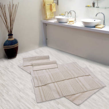 Branston Corrigan Reversible 100% Cotton Anti-Skid 4 Piece Bath Rug Set Corrigan Studio Color: Sand