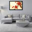 Tableau sur toile de style oriental avec fleurs de prunier rouges-1457374517