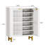 Armoire de rangement pour chaussures avec 2 portes à volets Acanthe-654416577