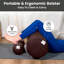 Coussin cylindrique pour méditation et traversin de yoga - brun-86778389-86856282