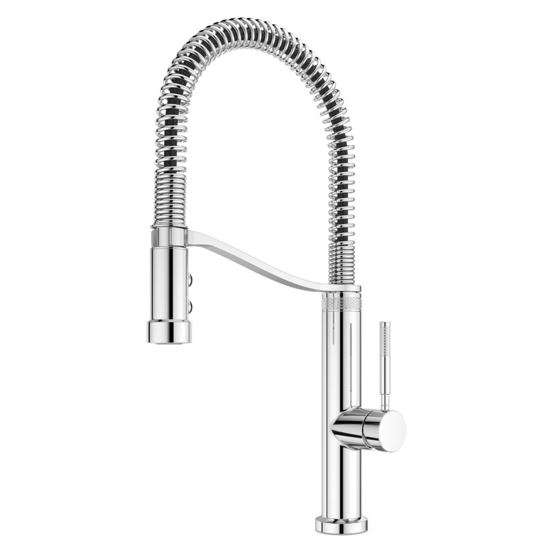 Pull Down Single Handle Kitchen Faucet, Polished Chrome