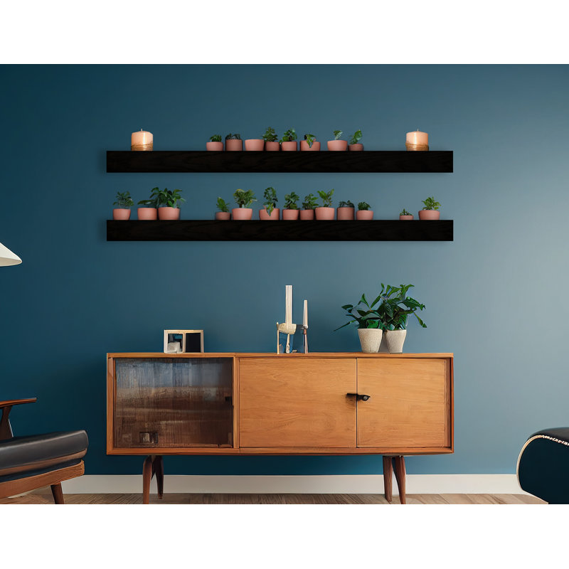 Rayne Floating Shelves Set of 2, H 5 po x l 59 po x P 4 po, Blanc