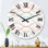 Abstract Waves In Retro Colours II - Patterned wall clock