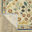Tapis beige / bleu / jaune en polypropylène tissé à la machine Krouse-1130125414