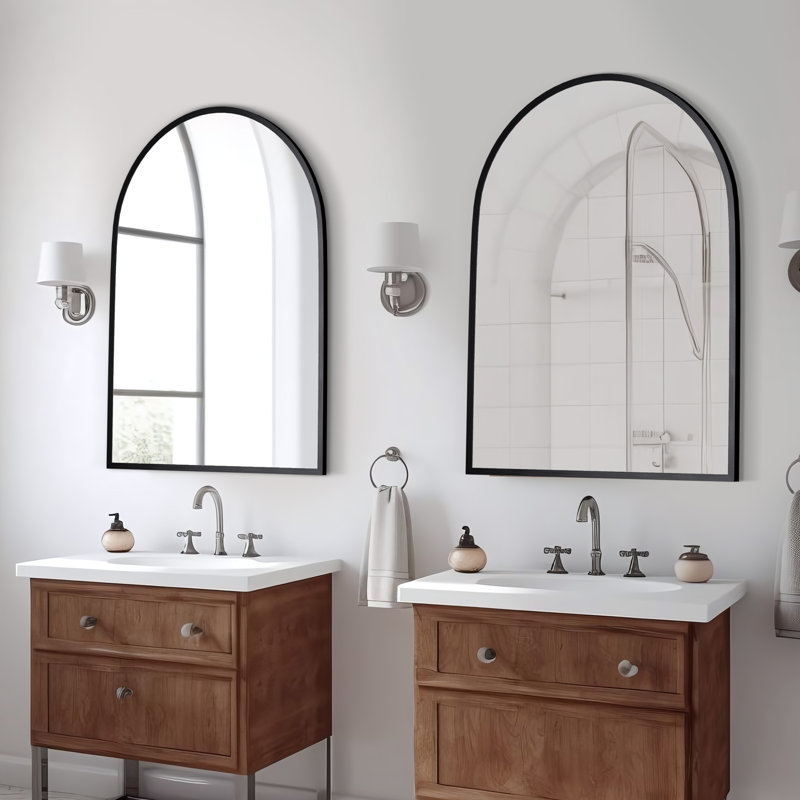 Miroir mural Margulies, Noir, H 31 po x l 24 po