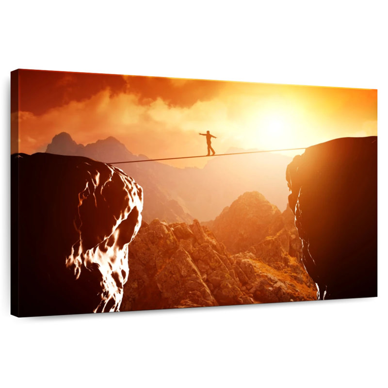 Sireci Cliff Tightrope Walk, 24" H x 36" W