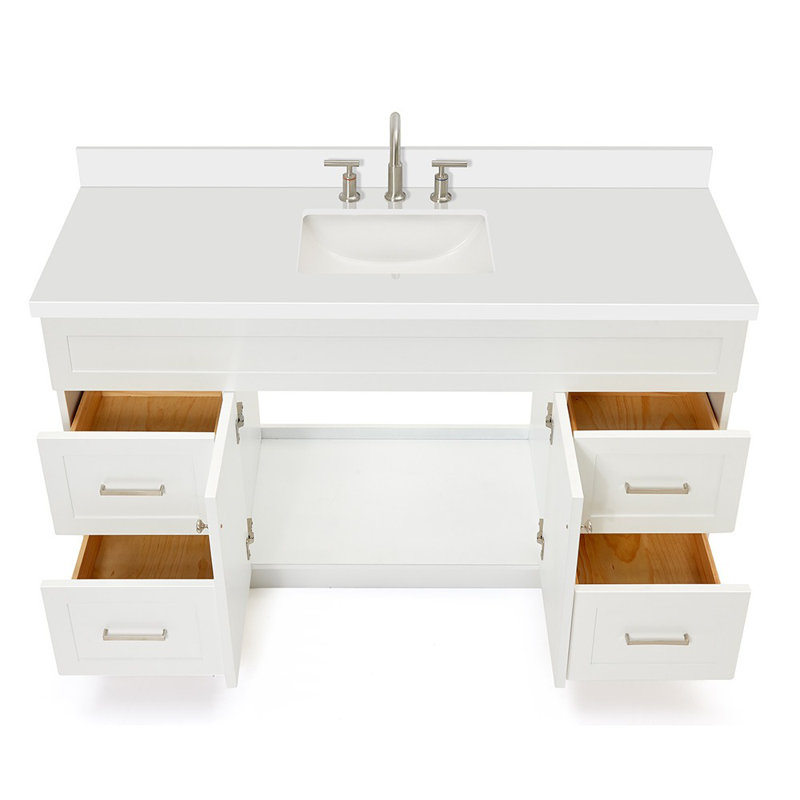Ensemble de meuble-lavabo simple 61 po Hamlet, Blanc