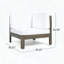 Ensemble modulaire de causeuse en bois d'acacia 2 pièces Oana