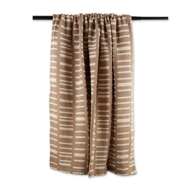 Sori Hand Woven Throw Blanket, Stone