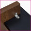 Table basse minimaliste en panneau de fibres à densité moyenne noyer - facile à nettoyer et amp; Parfait pour les petits espaces