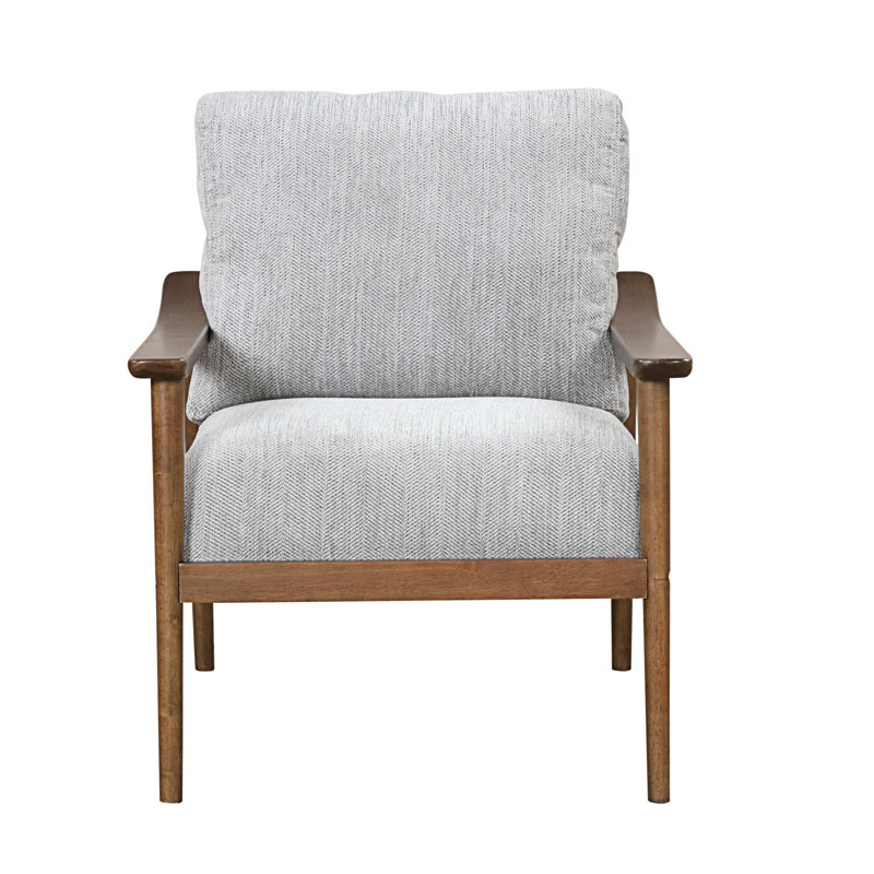 Chaise de salle à manger rembourrée Alex, Brun
