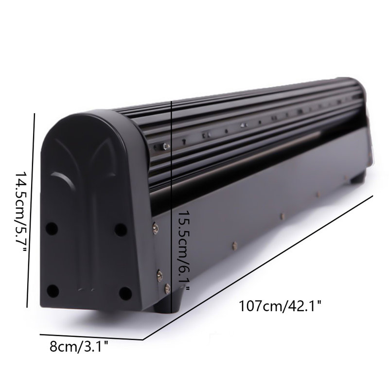 Ensemble de 2 lumières de scène 100W RVBW, lumières de fête et disco à DEL activées par le son