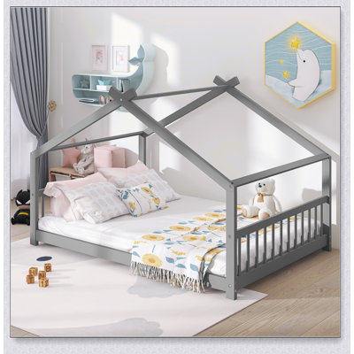 House Bed Wood Bed