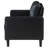Regenal Upholstered Track Arm Loveseat Black-901987843