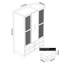 Katalina 3 Door 4 Drawer Wardrobe With Mirror-110824176