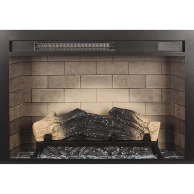 28" Electric Fireplace: Enhance Your Home Decor With Flames 22.75 Lb Fireplace Insert: Lightweight Yet Powerful