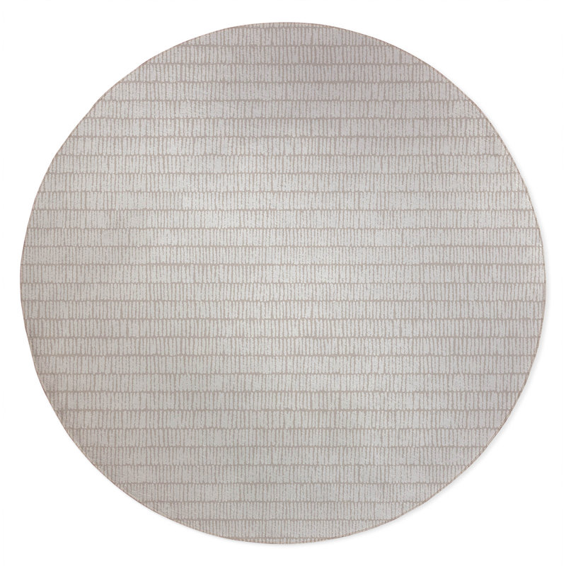 Ricky Row Non-Slip Outdoor Rug, Round 5'