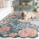 Hand-Tufted Wool Floral Rug