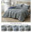 Chad Plaid Printed Reversible Washed Cotton Comforter Set-103531134