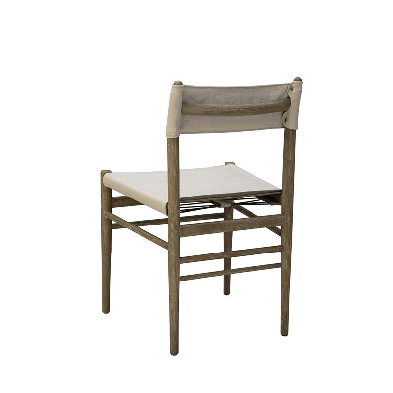 Solid Wood Dining Chair, White