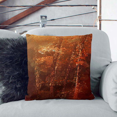 Trees of Autumn Cushion with Filling