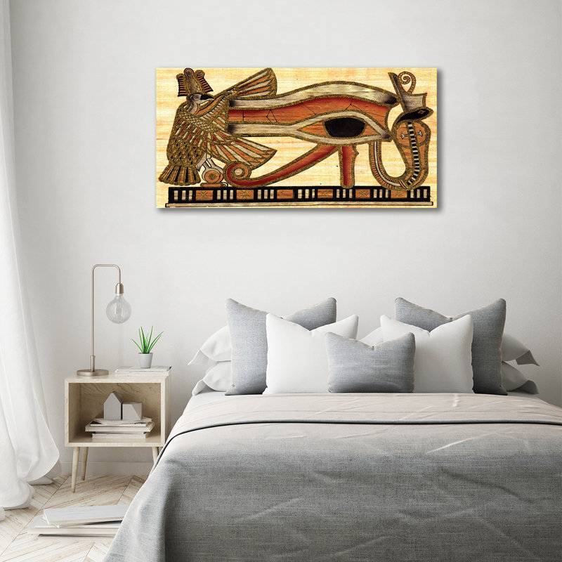 Egyptian Eye Papyrus - Wrapped Canvas Print